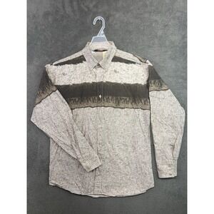 Panhandle Slim Vintage Shirt Mens Sz XL Cowboy Western Brown Long Sleeve
